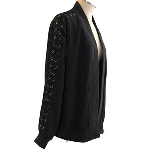 Black Bomber Jacket CATHERINE MALANDRINO, Size S